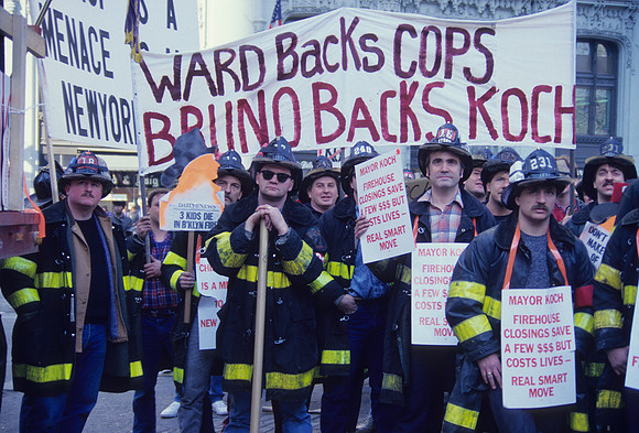 Firefighter's Protest